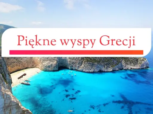 Widok na zatokę Navagio na Zakynthos z wrakiem statku i turkusową wodą.