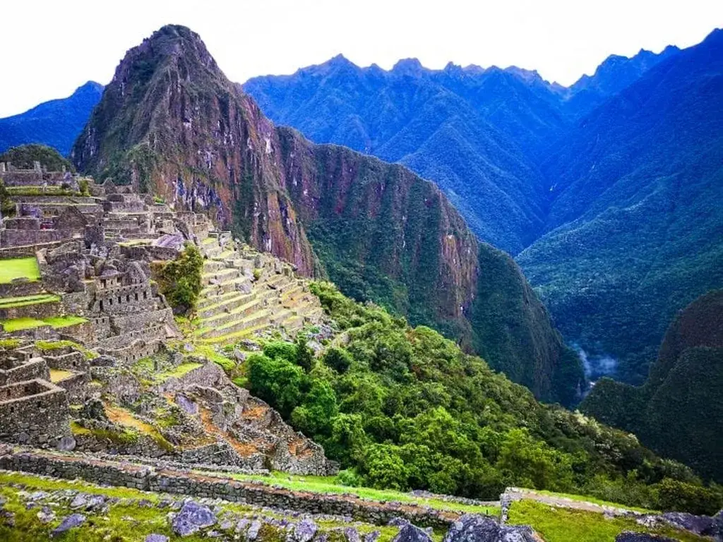 Machu Picchu słońce pora sucha